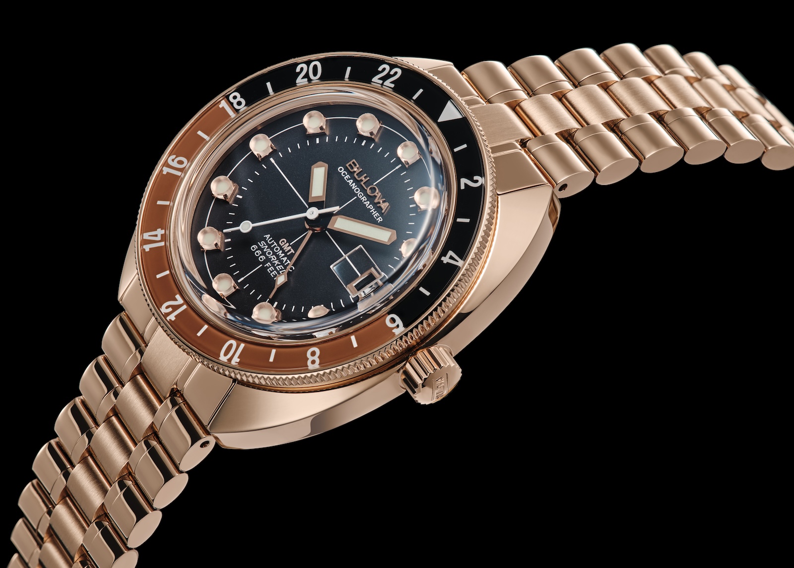 Bulova 97B215 นาฬิกาผู้ชาย Automatic Oceanographer GMT Men's Watch