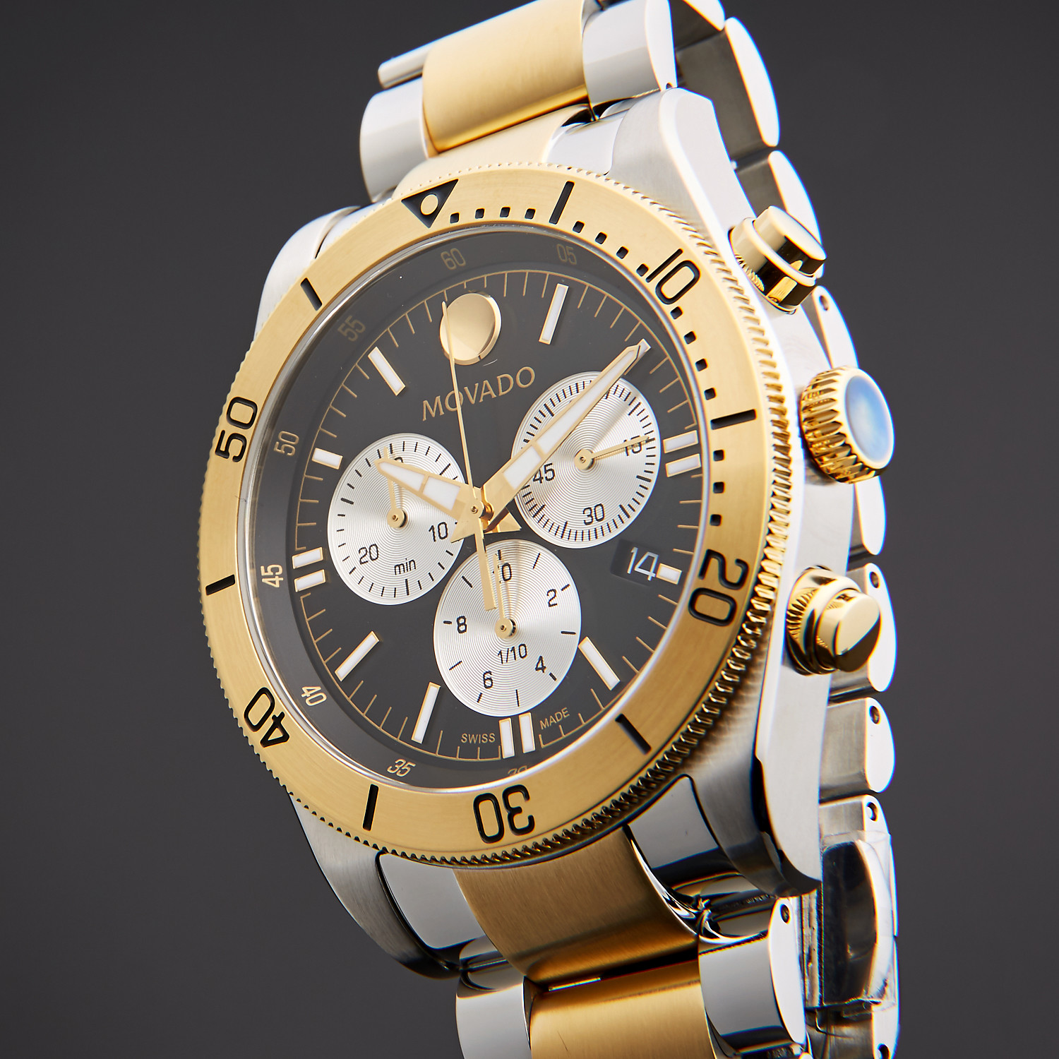 Movado 0607441 นาฬิกาผู้ชาย Chronograph Quartz Men's Watch