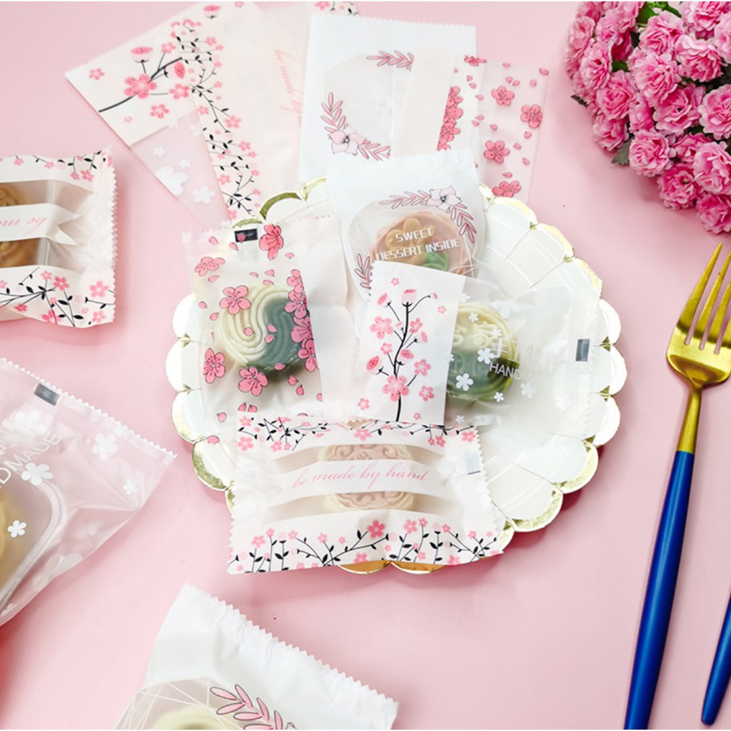 ถุงซีล ใส่ขนม คุกกี้ ลูกอม ขนาด 7x9.5-10 ซม. จำนวน 97-100 ใบ/แพ็ค ชุดที่ 1/4