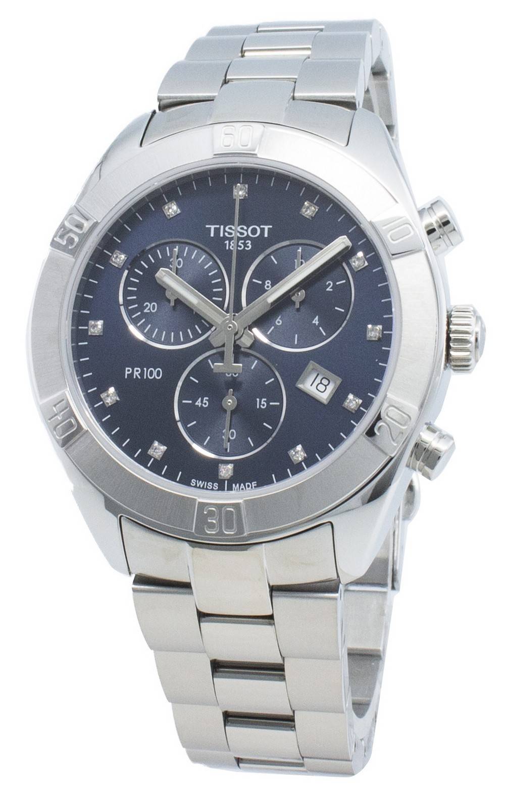Tissot T101.917.11.046.00 นาฬิกาผู้หญิง PR 100 Sport Chic Chronograph Quartz Women's Watch