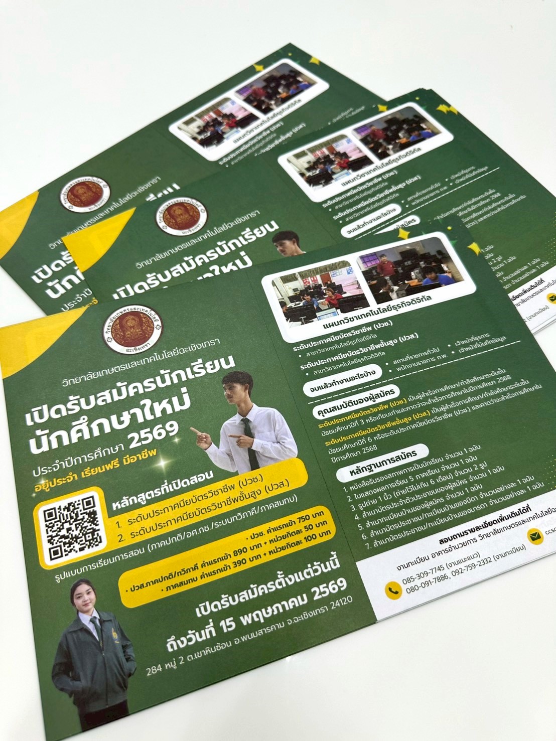 ผลงาน แผ่นพับ