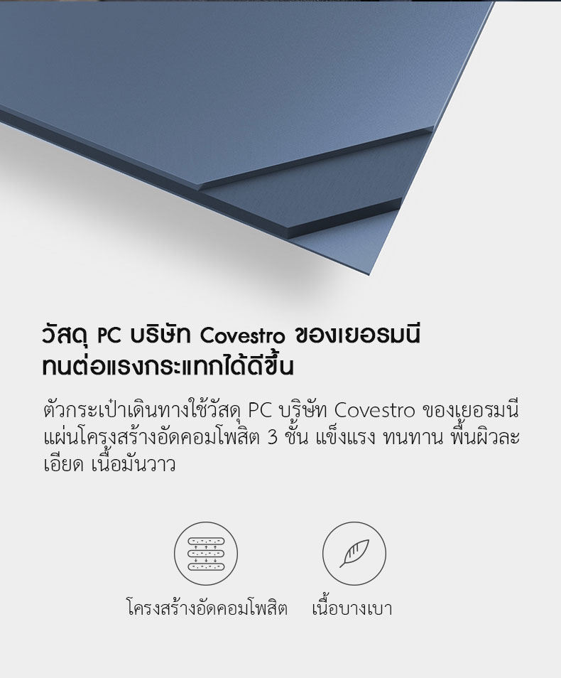 Xiaomi 90GO Passport 20" Suitcase - กระเป๋าเดินทางรุ่นพาสปอร์ต ขนาด 20 นิ้ว