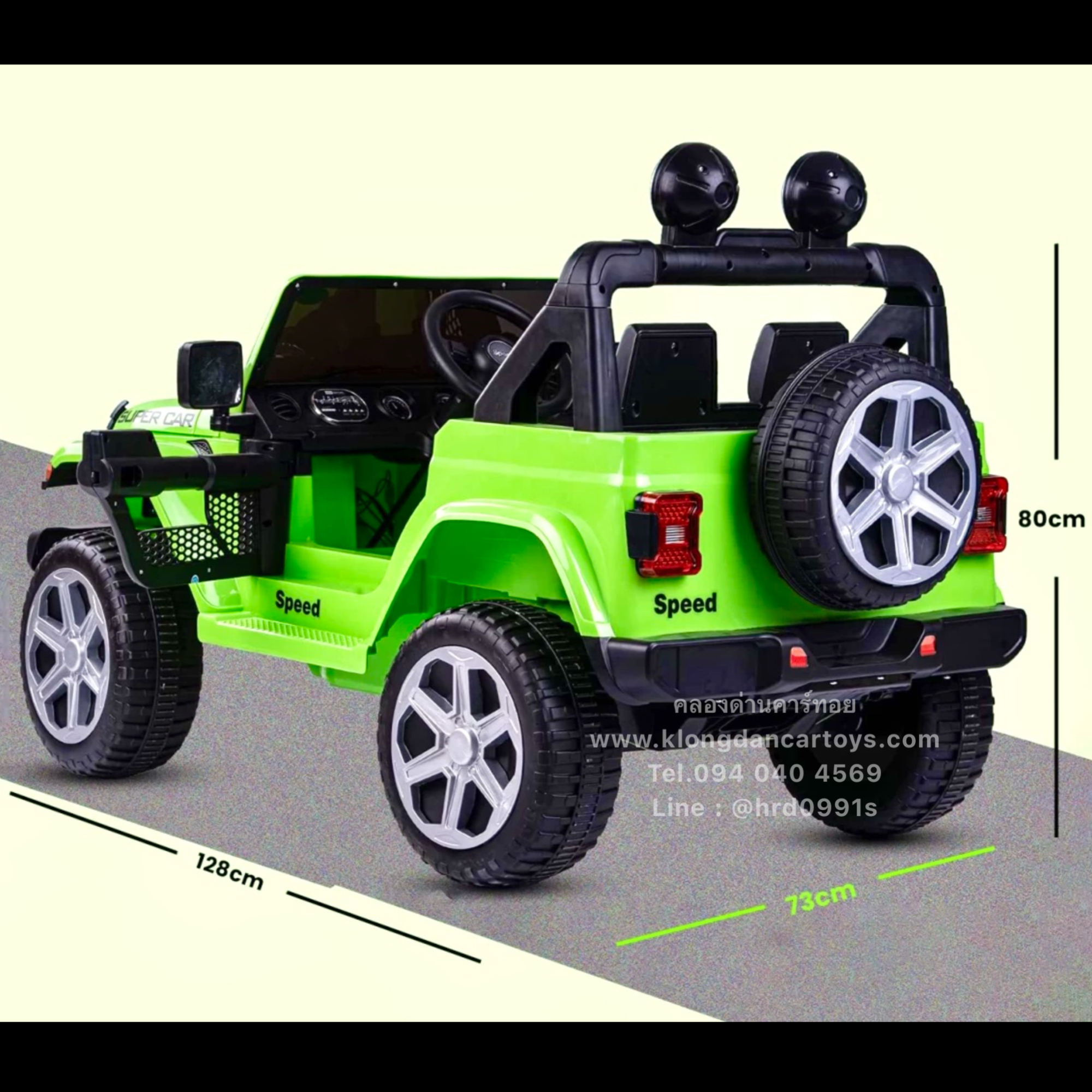 รถเด็กแบตเตอรี่จิ๊ปทหาร4×4Turbo💥คันใหญ่ กุญแจสตาร์ท2ดอก💥(รองรับแอพบังคับบนมือถือได้, มีล้อสำรอง1ล้อ, โยกสไลด์, 4มอเตอร์ แบต12v7a, กระโปรงหน้าเปิดเก็บของได้, ออกตัวสมูท, เล่นUSB AUXได้, มีรีโมทบูลทูธ, มีโช้ค, เปิดประตู)