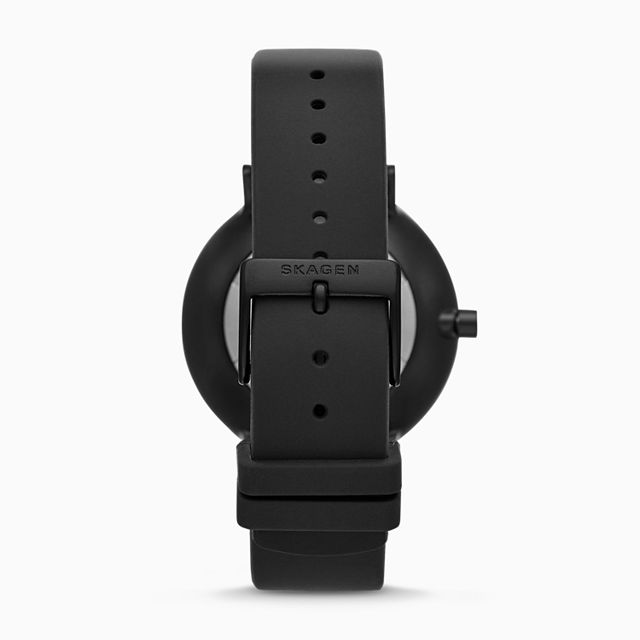 Skagen SKW6544 นาฬิกาผู้ชาย Aaren Kulor Black Silicone Quartz Men's Watch