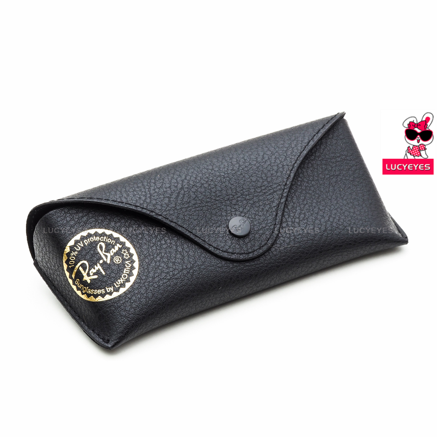 A001 กล่องแว่น RAYBAN แท้ 100% แบบแบนสีดำ