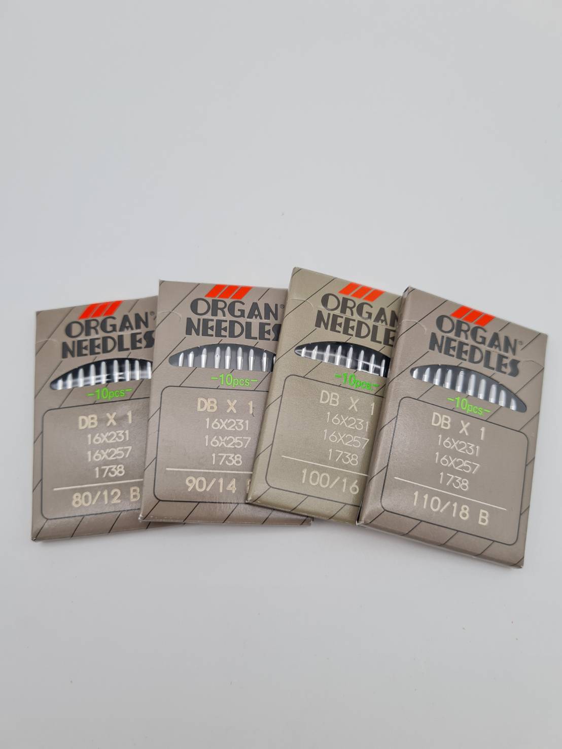 เข็มเย็บผ้า Organ แท้สำหรับจักรอุตสาหกรรมเข็มเดี่ยว DBx1 Made in Japan 1 ห่อมี 10 เล่ม Organ needles