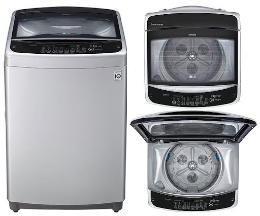 LG เครื่องซักผ้าฝาบน 15 กก. รุ่น T2515VSAL สีเทา (ชลบุรี ส่งฟรี)