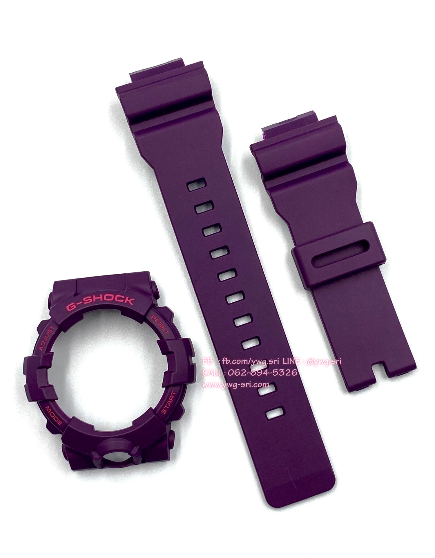 กรอบสาย G-SHOCK แท้✅ สีม่วงด้านฟอนต์ม่วง ใส่ได้กับรุ่น GA-800 ,GA-810