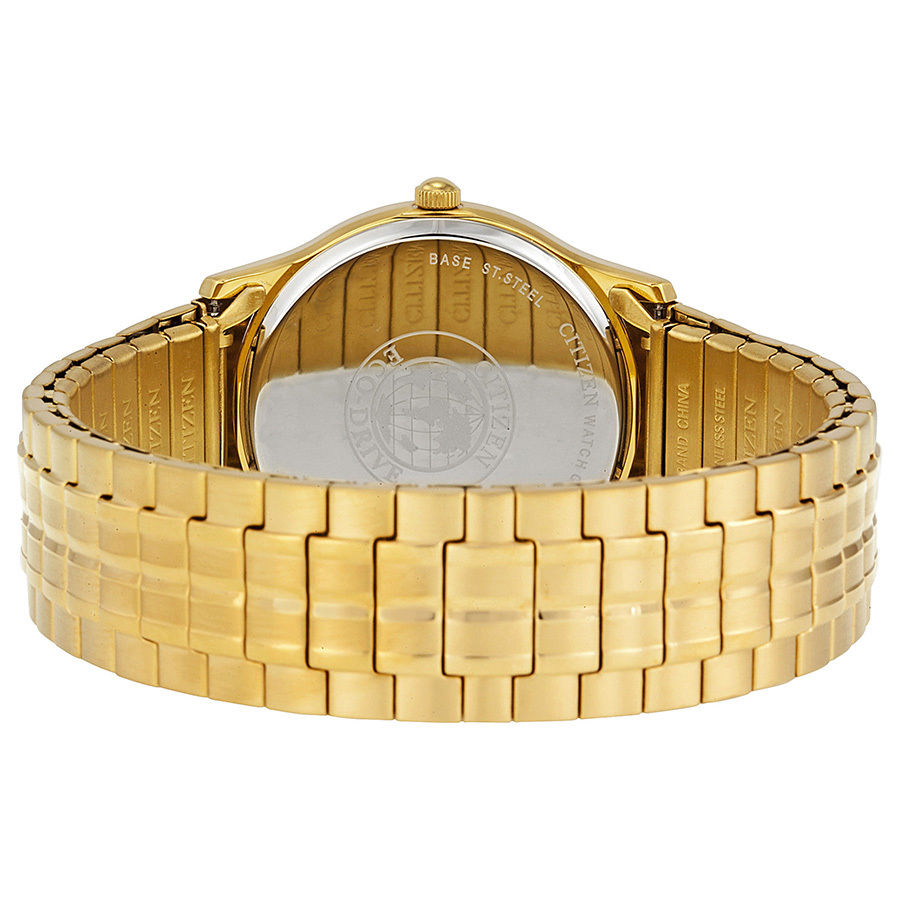 Citizen BM8452-99P นาฬิกาผู้ชาย Citizen Eco Drive รุ่น BM8452-99P, Flexible Band Gold-tone Men's Watch