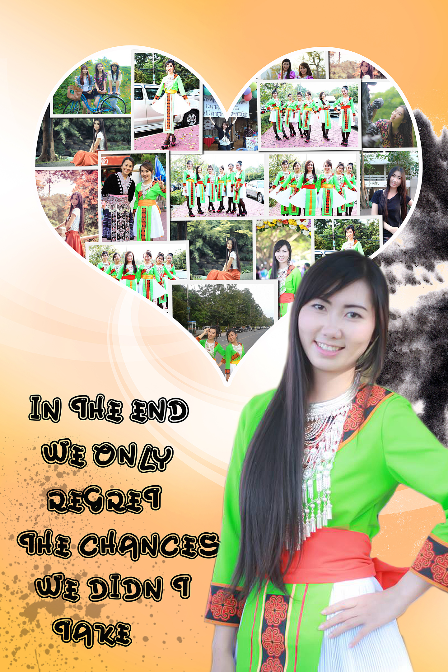 PhotoMix ขนาด 12x18 นิ้ว กรอบลอยด้าน