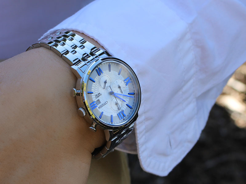 Citizen AN3610-71A นาฬิกาผู้ชาย Chronograph Multi-Dial Quartz Men's Watch