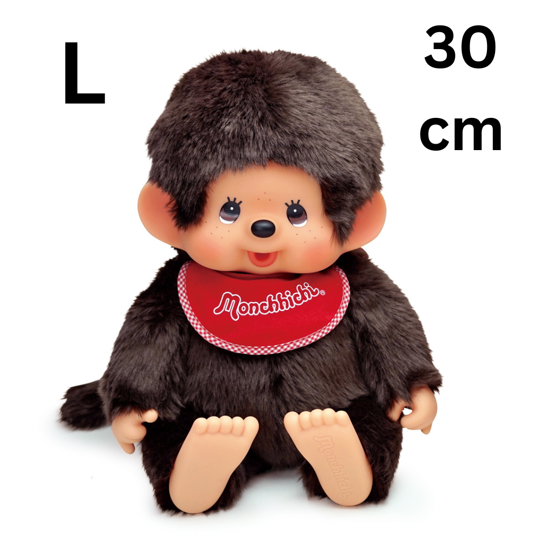 [PRE-ORDER] ตุ๊กตา ม่อนชิชิ Size L ม่อนชิชิคุง Monchhichi H30 x W22 x D19 cm นำเข้าจากญี่ปุ่น プレミアムスタンダード やわらかモンチッチ ブラウン Lサイズ 男の子 226641
