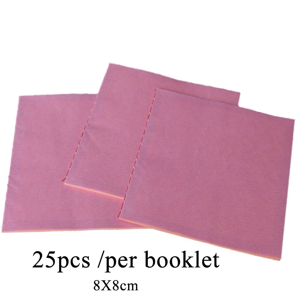 แผ่นทองคำเปลวขนาด 8x8เชนติเมตร สำหรับสปา มาร์คหน้าหรือ ตกแต่งอาหาร และขนมหวาน จำนวน 25 แผ่น