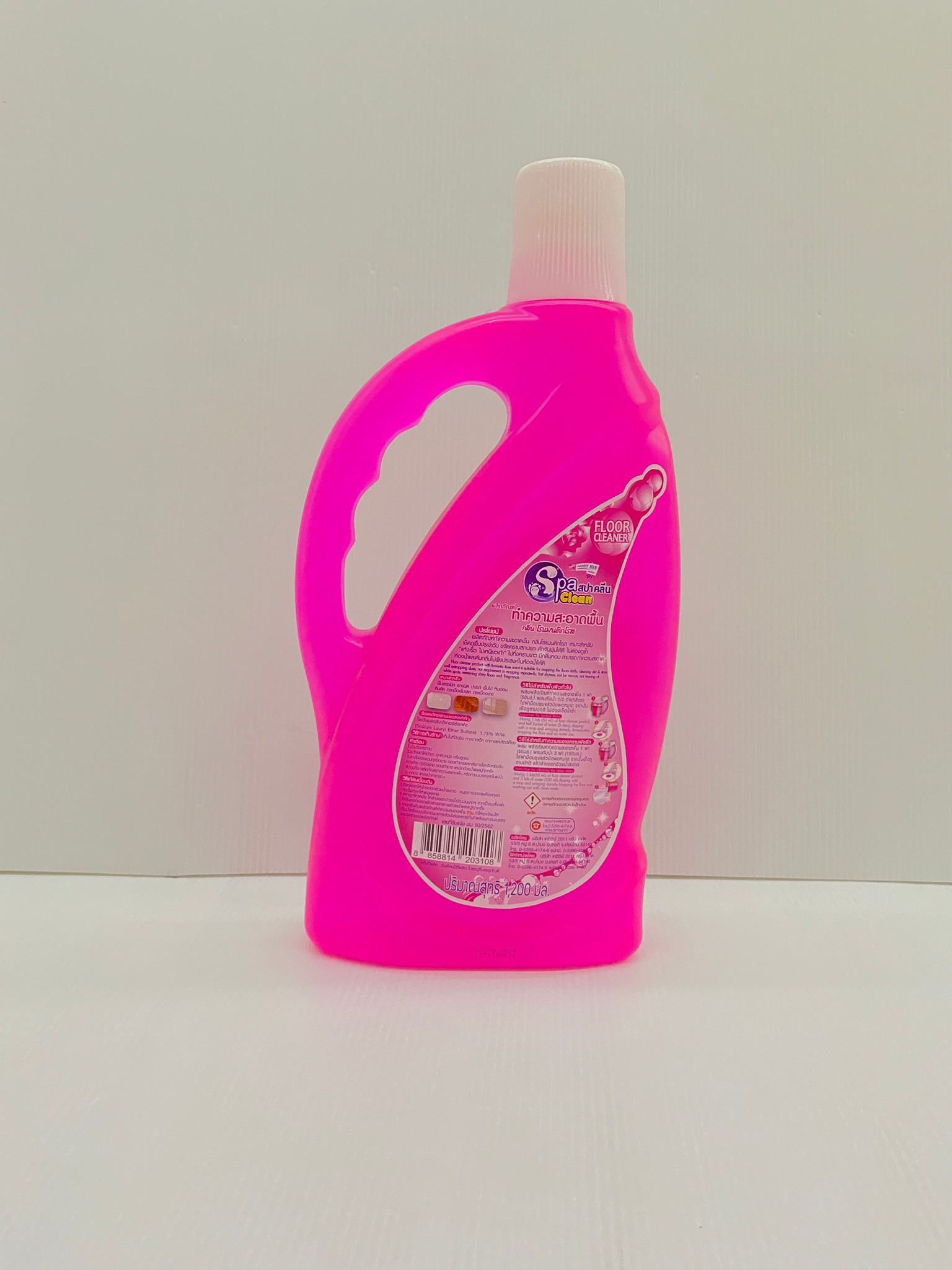 SPA CLEAN น้ำยาถูพื้น สปาคลีน ขนาด 1,200 มล. สีชมพู กลิ่นโรแมนติกโรส