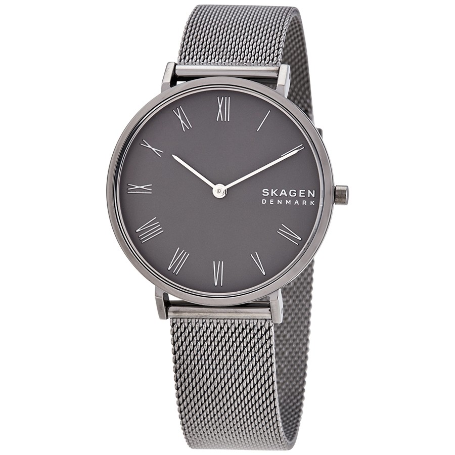 Skagen SKW2814 นาฬิกาผู้หญิง Hald Gunmetal Steel-Mesh Quartz Women's Watch