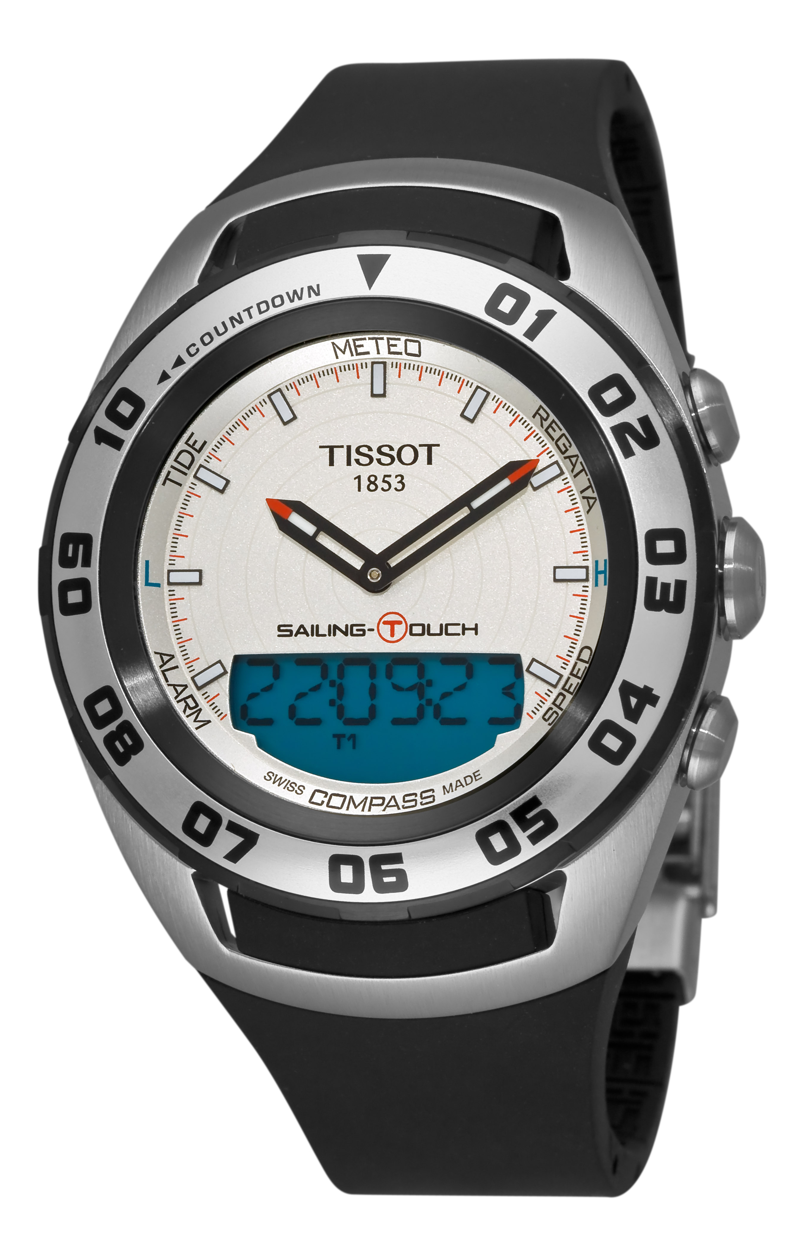 Tissot T056.420.27.031.00 นาฬิกาผู้ชาย Tissot รุ่น T0564202703100, T-Touch Sailing Chronograph Analog Digital Men's Watch