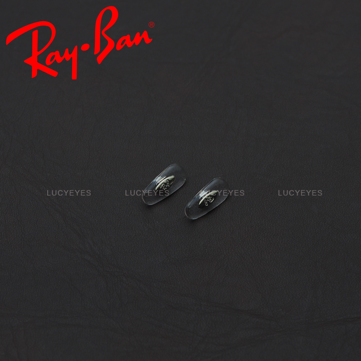 แป้นจมูก RAYBAN แท้ 100% แบบใส่น๊อต (สีใส โลหะเงิน)