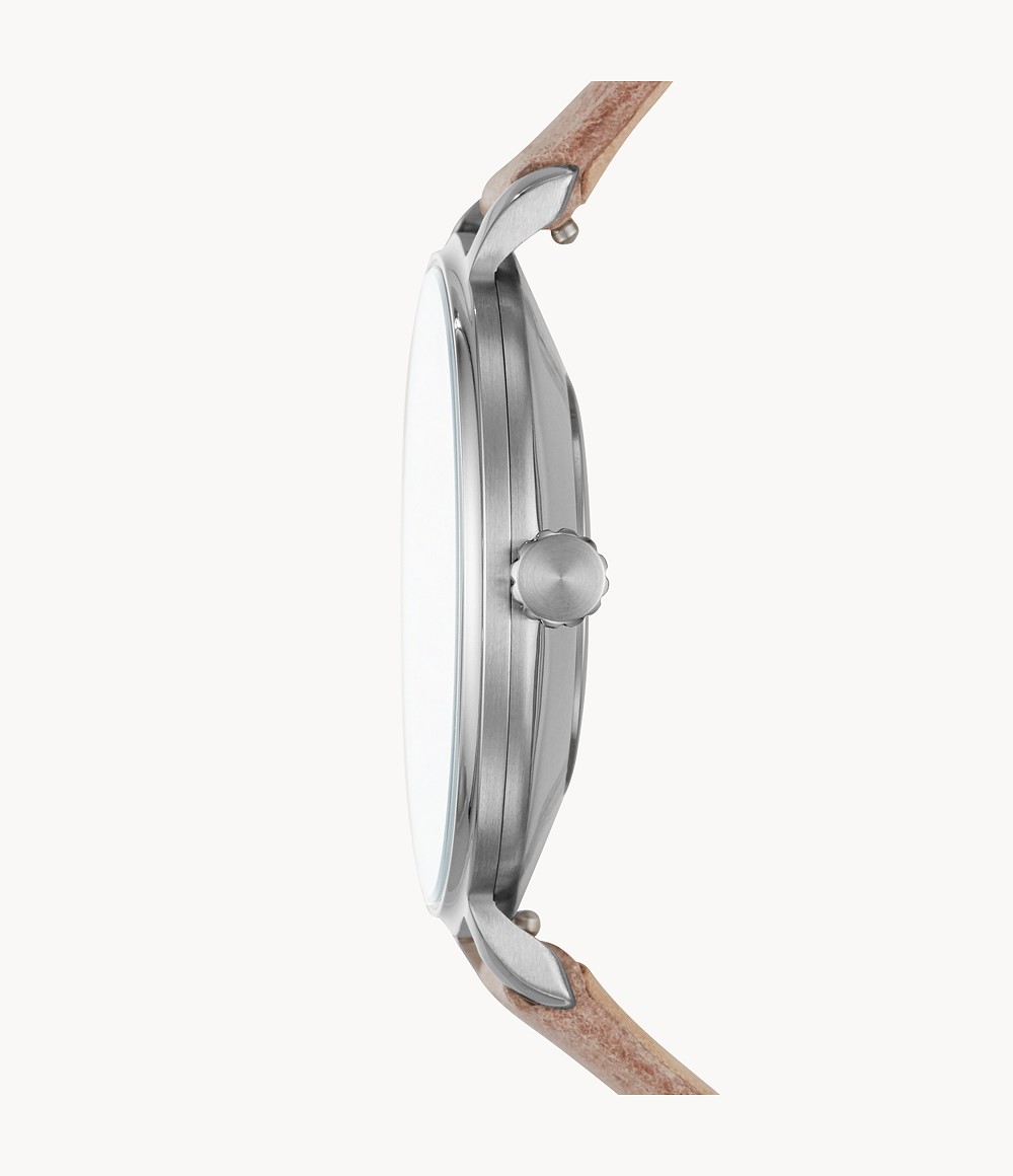 Fossil ES4664 นาฬิกาผู้หญิง Kalya Three-Hand Blush Leather Quartz Women's Watch