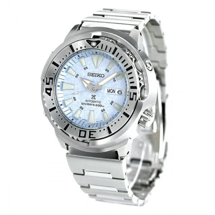 Seiko SBDY053 นาฬิกาผู้ชาย Prospex Baby Tuna Diver Scuba Ice blue Automatic Made in Japan Men's Watch