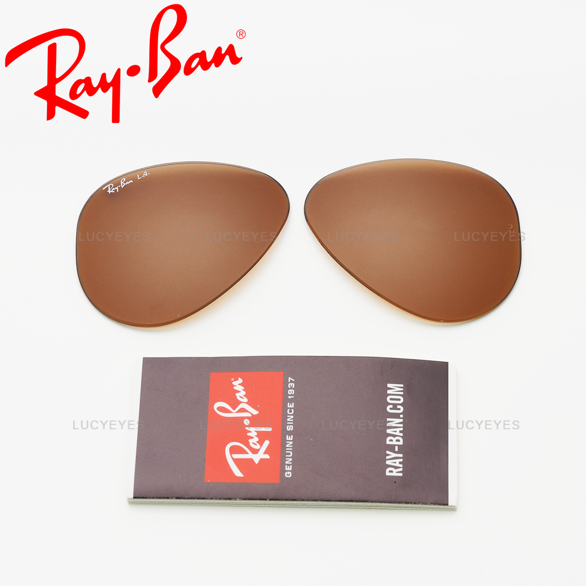 เลนส์ RAYBAN แท้ 100% RB3025, AVIATOR, Photochromic เลนส์เปลี่ยนสีน้ำตาล-ชมพู
