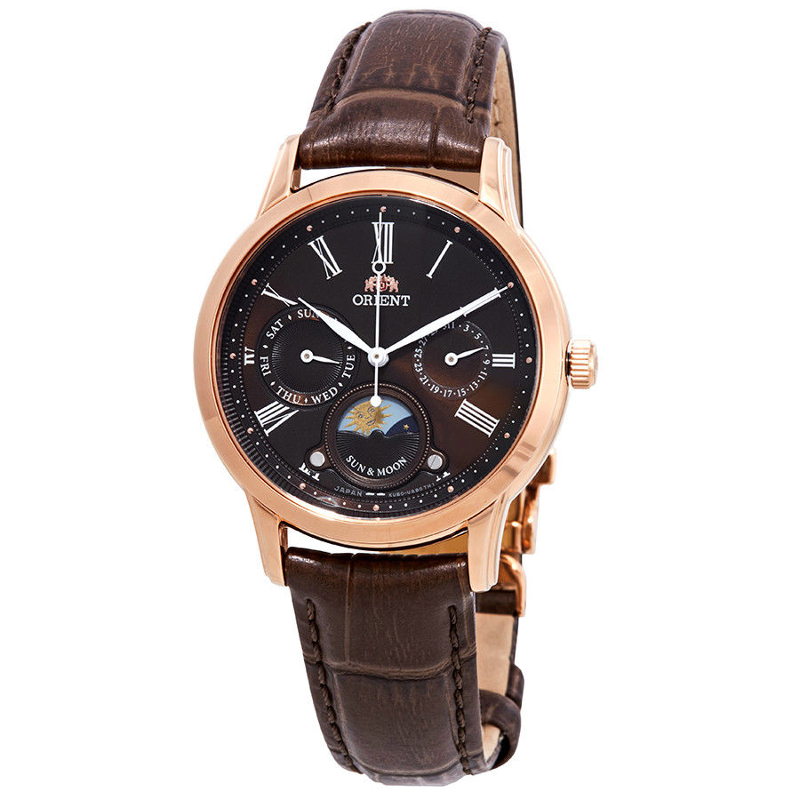 Orient RA-KA0002Y10B นาฬิกาผู้หญิง Orient รุ่น RA-KA0002Y10B, Sun And Moon Rose Gold Quartz Women's Watch