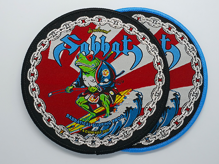 SABBAT 'Sabbatical Surfing Frog' Woven Patches