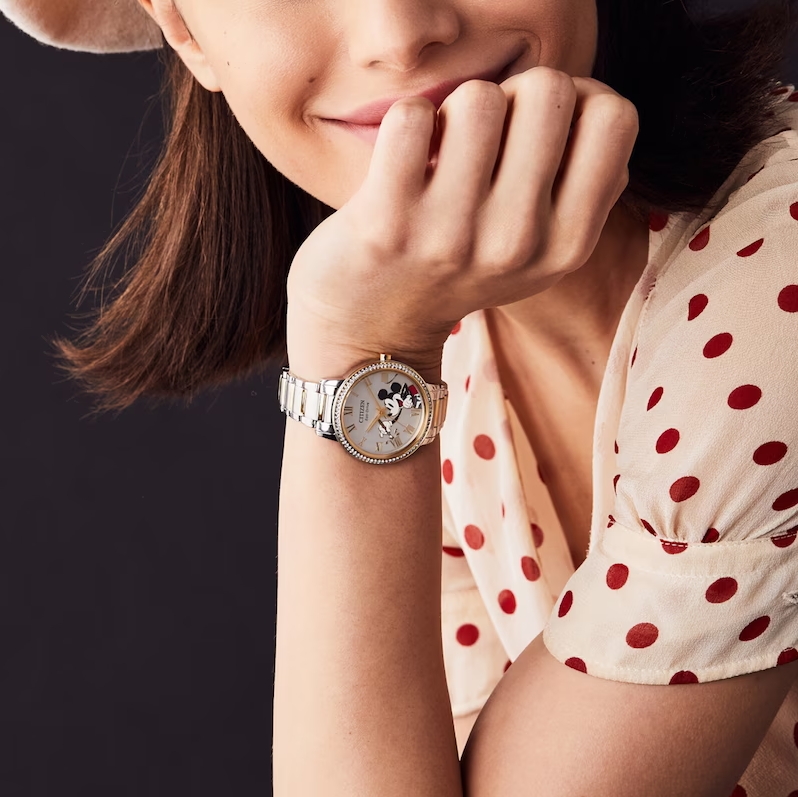 Citizen FE7044-52W นาฬิกาผู้หญิง Eco-Drive Mickey Mouse Women's Watch
