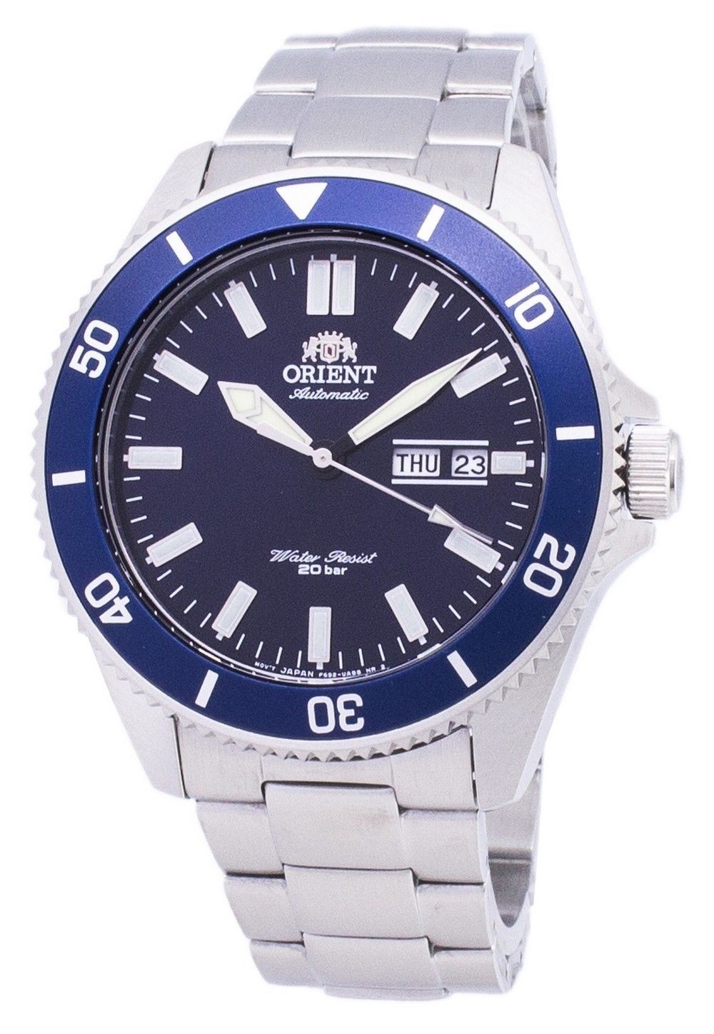 Orient RA-AA0009L19B นาฬิกาผู้ชาย Orient รุ่น RA-AA0009L19B, Mako III Automatic Blue Dial 200M Men's Watch
