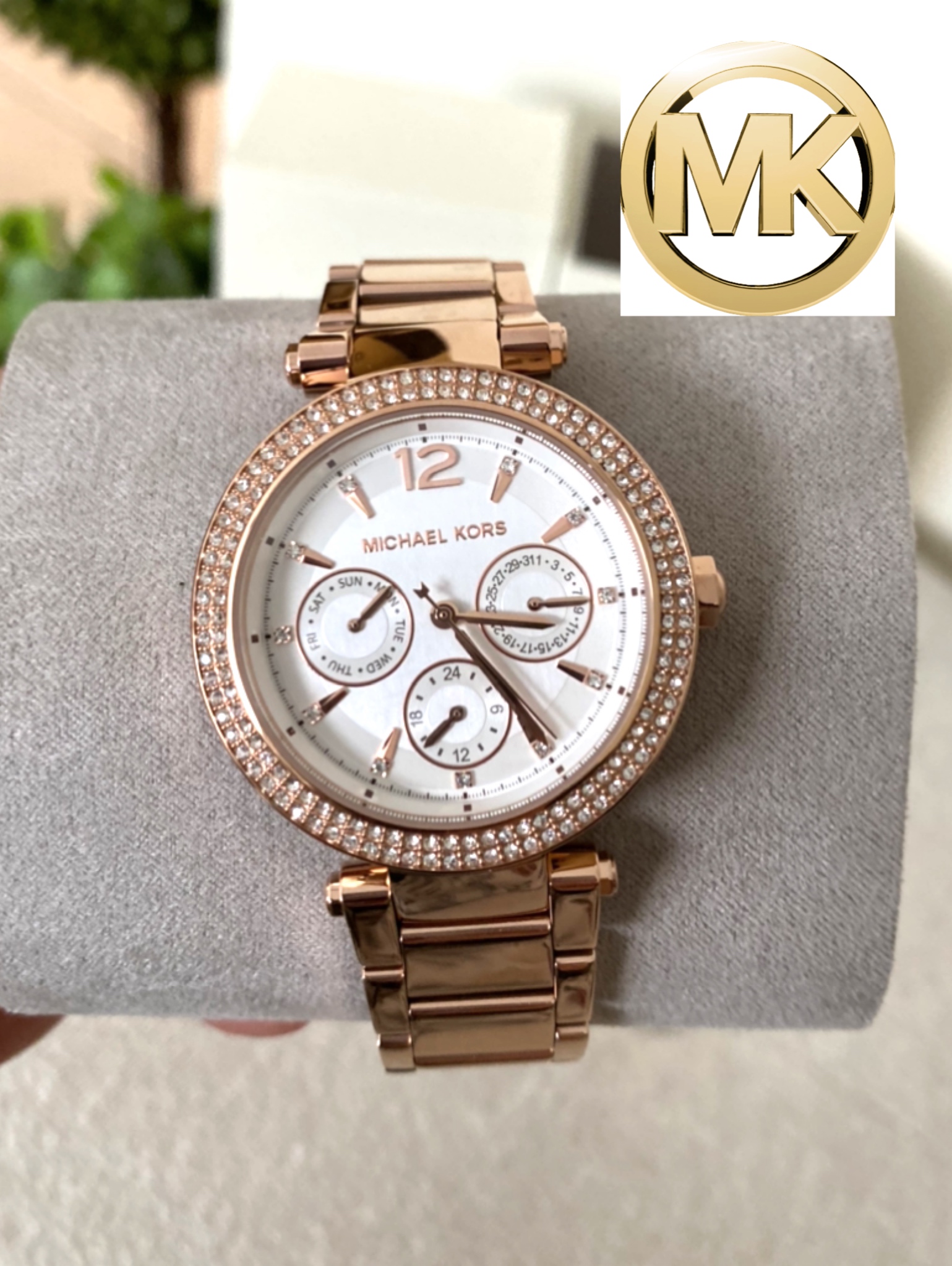 นาฬิกา Michael kors mk5781 Women's Parker Multifunction Rose Gold-Tone Stainless Steel Watch