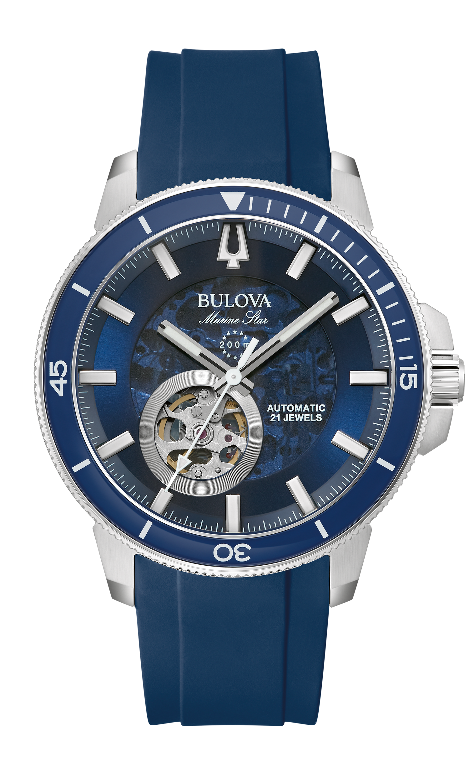 Bulova 96A303 นาฬิาผู้ชาย Marine Star Automatic Men's Watch