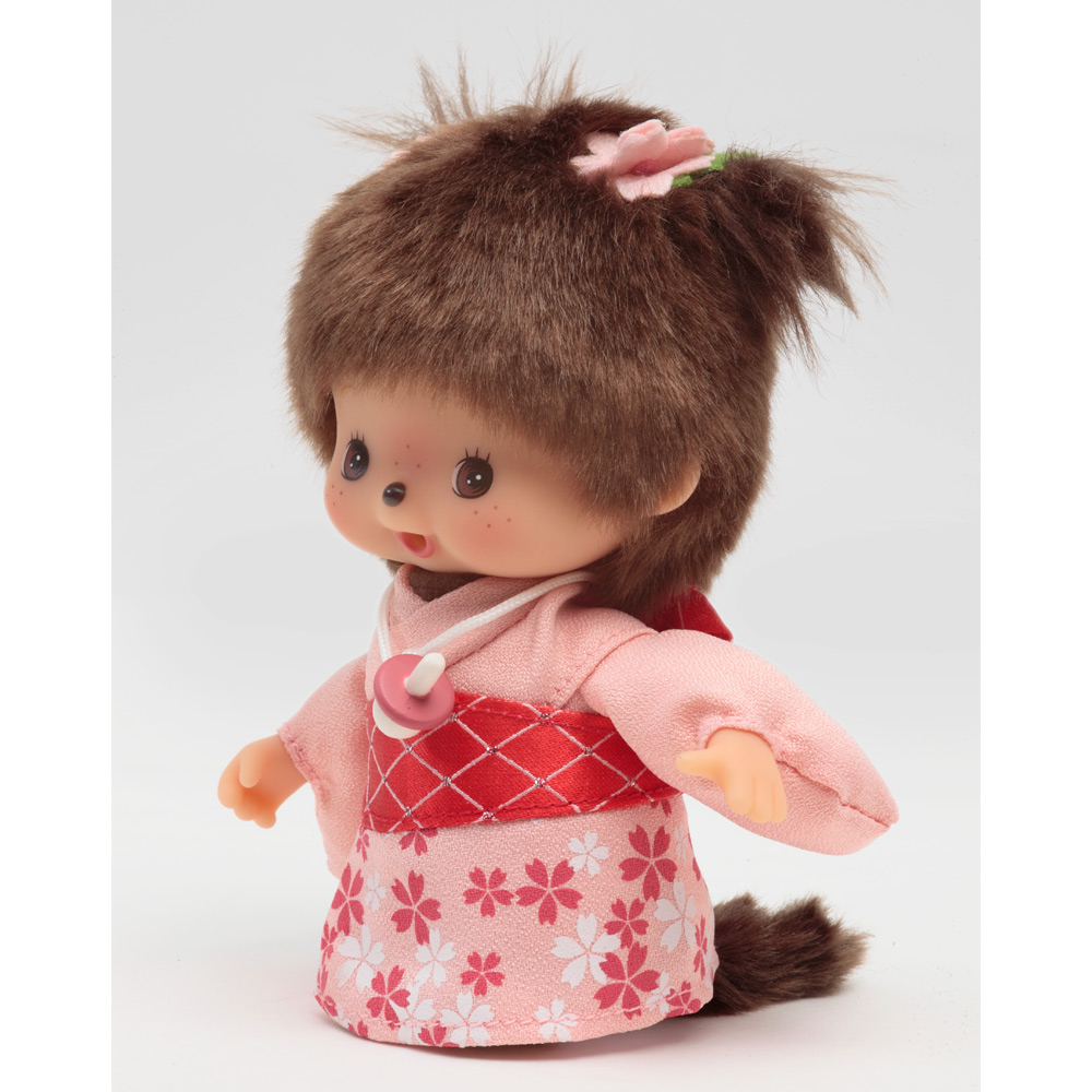 [PRE-ORDER] เบบี้ ม่อนชิชิ BEBICHHICHI กิโมโน ซากุระ Size 14 cm นำเข้าจากญี่ปุ่น Monchhichi Babychhichi 桜 ベビチッチ