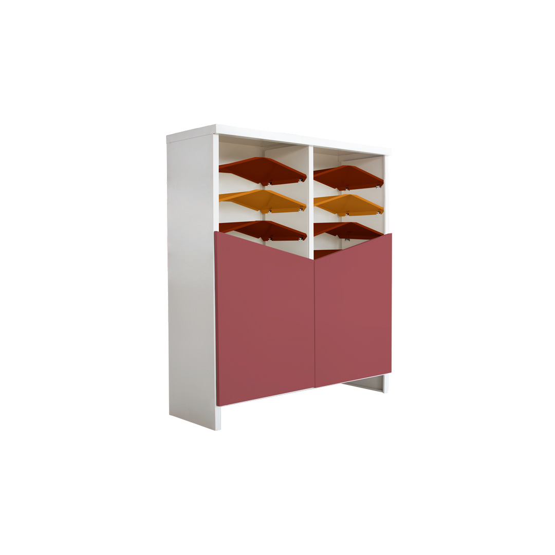 ตู้รองเท้าบานเปิดKIOSK