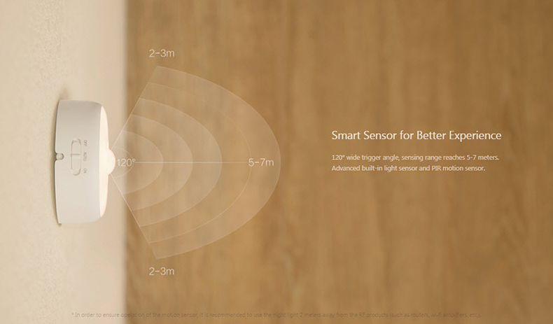 Xiaomi Yeelight Rechargeable Motion Sensor Nightlight - ดวงไฟตวรจจับเซ็นเซอร์กลางคืน Yeelight