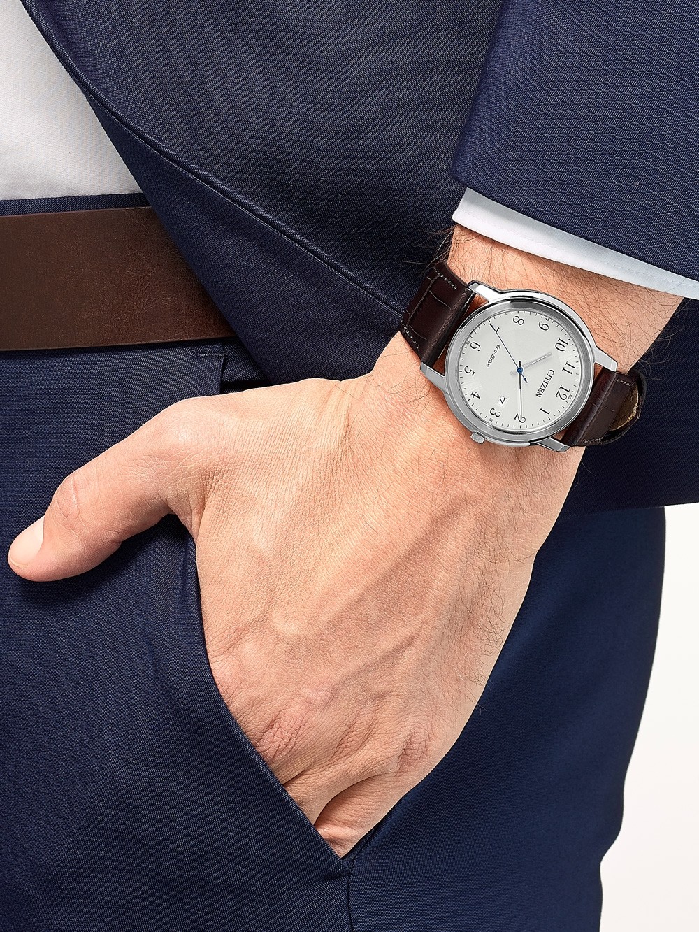 Citizen AW1211-12A นาฬิกาผู้ชาย Eco-Drive Men's Watch