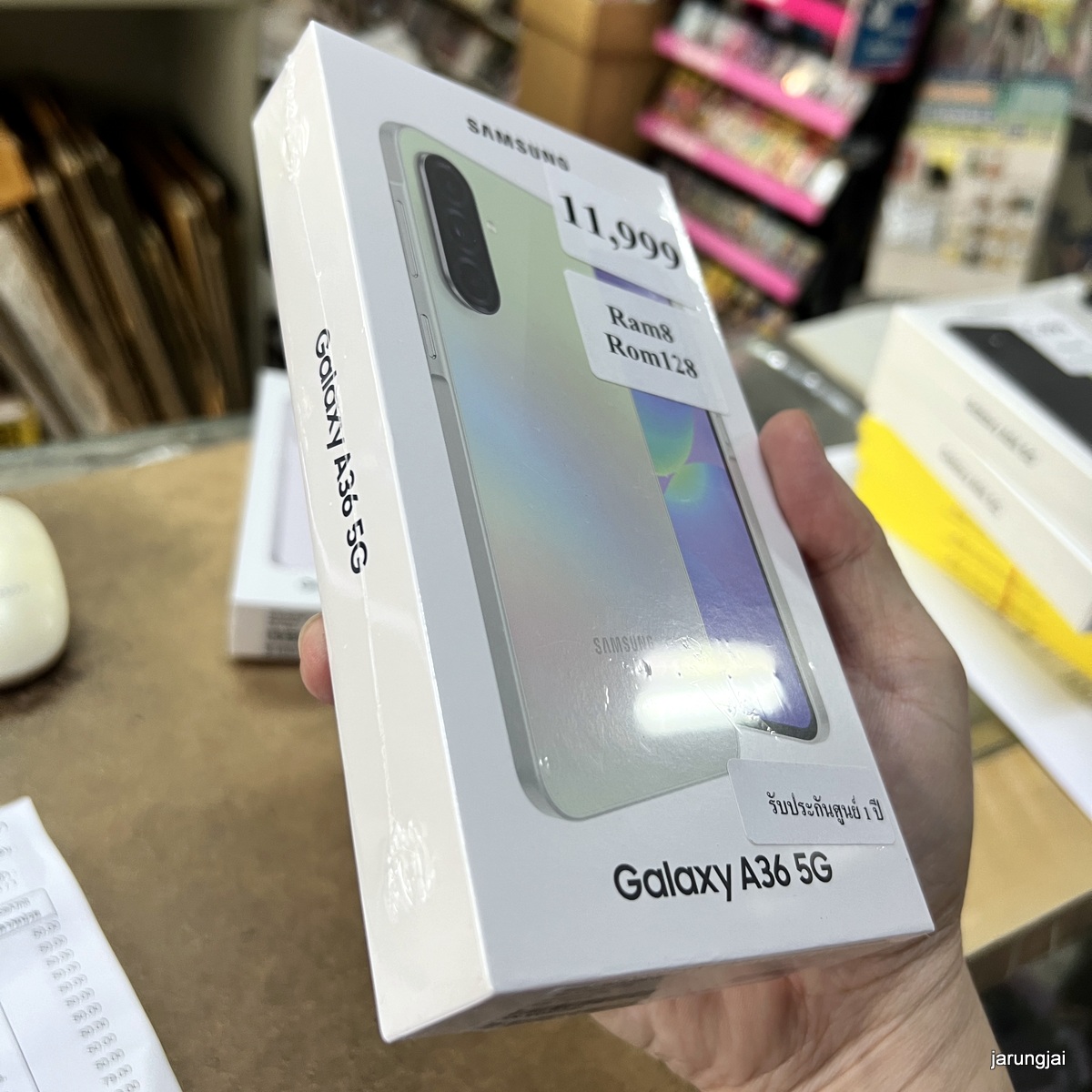 samsung a36 5g ram8 rom128 green ซัมซุงศรีสะเกษ SK11990B แถมฟิล์ม เคส และชุดชาร์จ