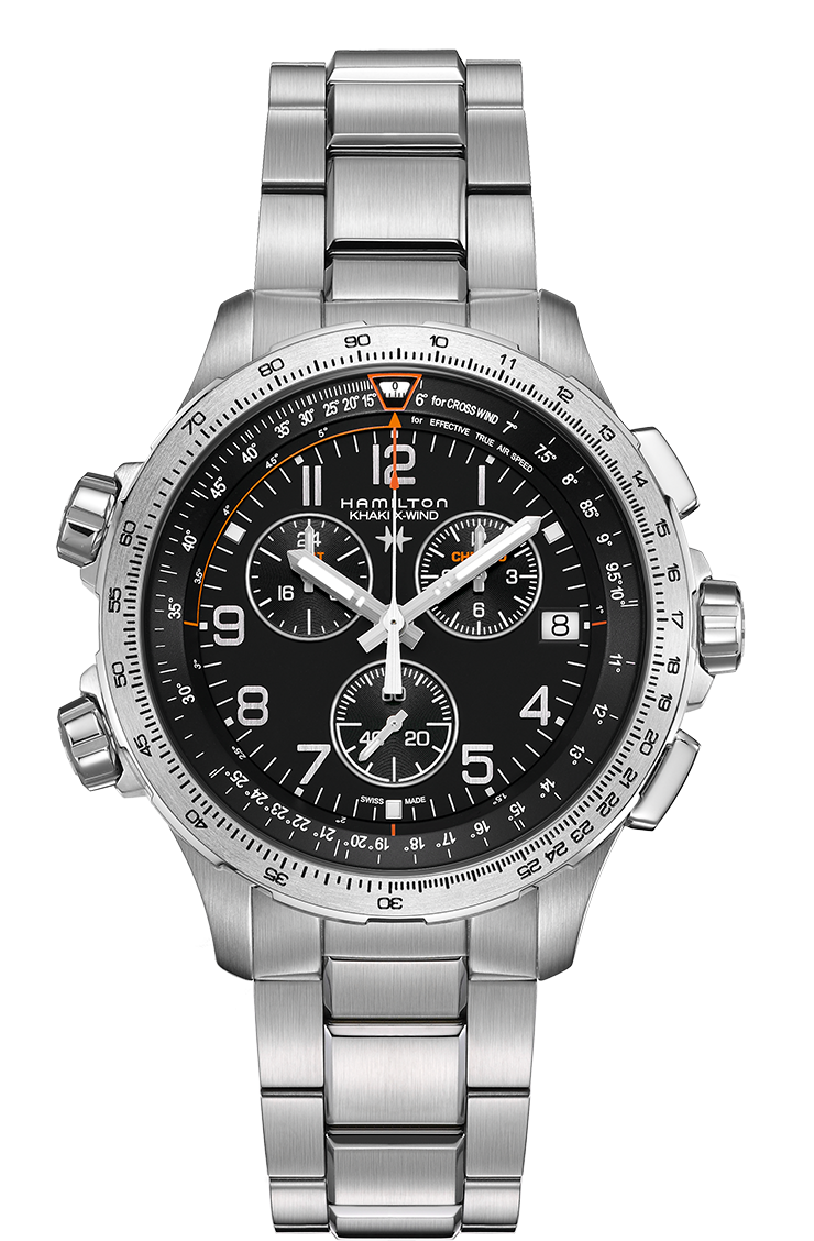 Hamilton H77912135 นาฬิกาผู้ชาย Hamilton รุ่น H77912135, Khaki Aviation X-Wind Chronograph Men's Watch