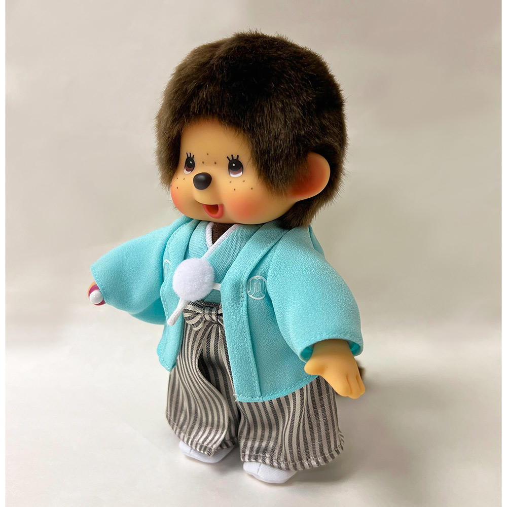 [PRE-ORDER] ตุ๊กตา ม่อนชิชิ ชุดกิโมโน ฮากามะ Size S H20 x W15 x D6 cm Monchichi Hakama S boy นำเข้าจากญี่ปุ่น 紋付袴モンチッチ S 男の子