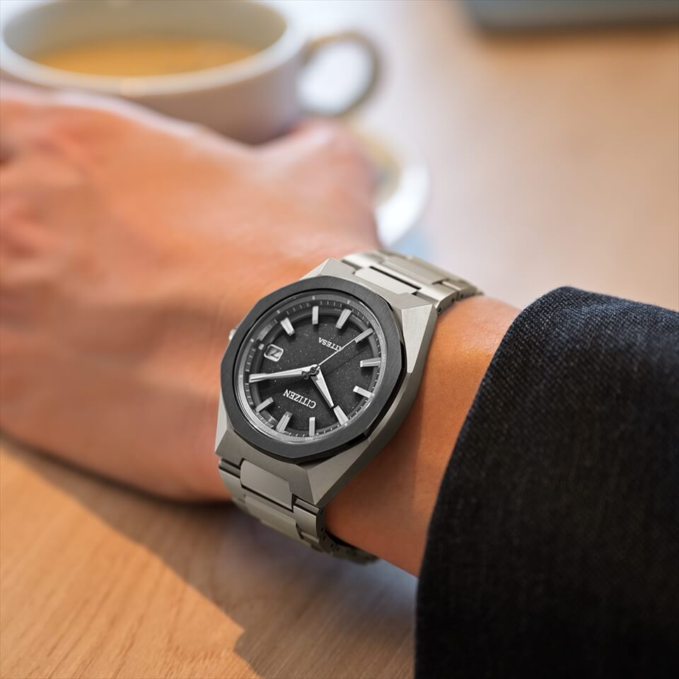 Citizen CB3044-55E นาฬิกาผู้ชาย Eco-Drive Attesa Titanium Radio-Controlled Made in Japan Men's Watch