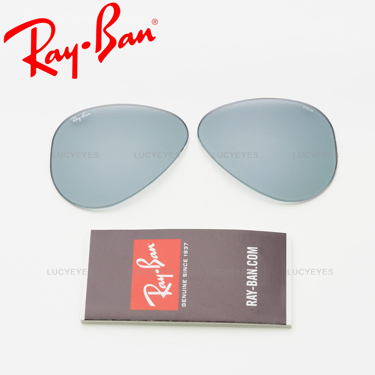 เลนส์ RAYBAN แท้ 100% RB3025 9065I5, AVIATOR, Photochromic เลนส์เปลี่ยนสีฟ้า