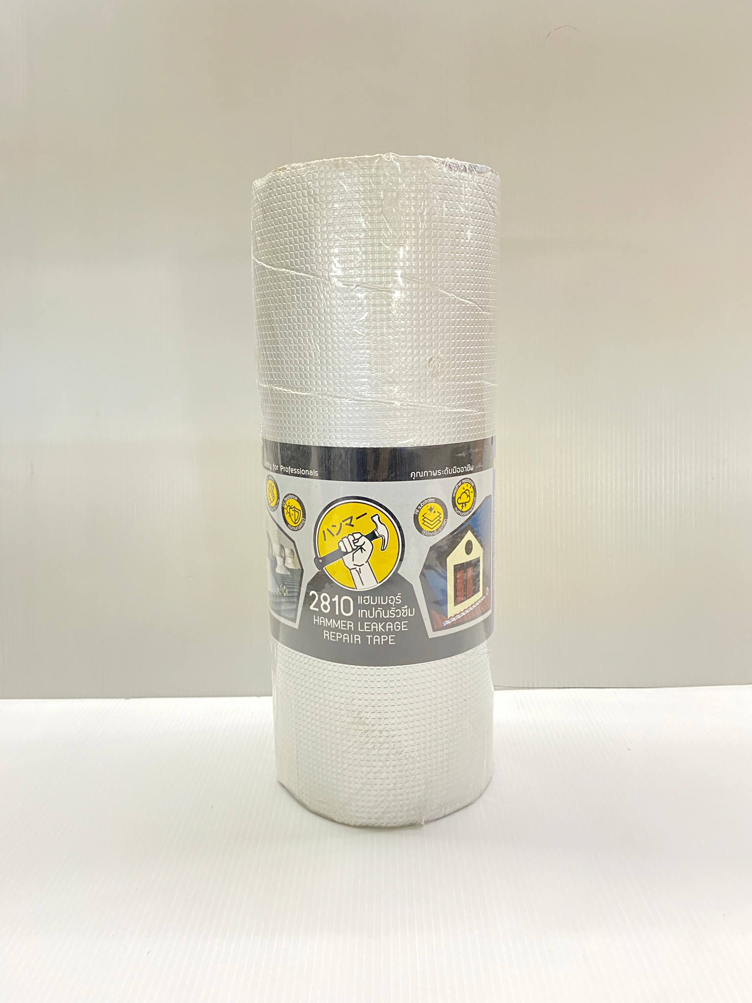 Hammer เทปอลูมิเนียมกันรั่วซึม ทน UV ขนาด 300มม.x3ม. #2810 (สำหรับพื้นผิวขรุขระ-600PSI) ของแท้ 100%