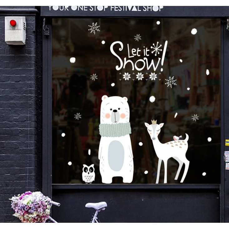 สติ๊กเกอร์ตกแต่งผนัง ขนาด 60x90 ซม. เนื้อ PVC มีกาวในตัว ไม่ทำลายผนัง เซต 3/3