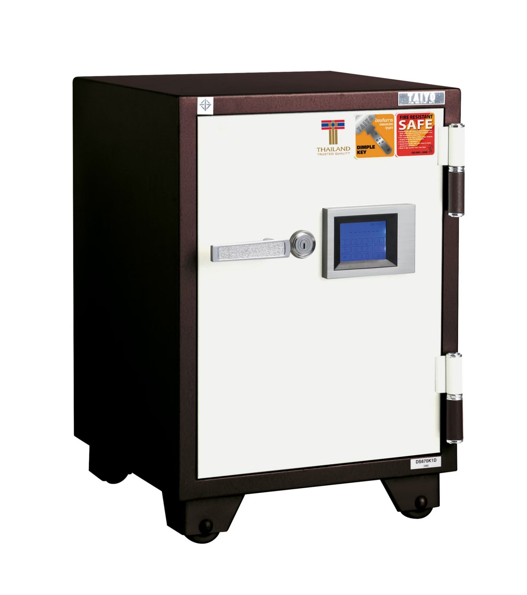 ตู้เซฟนิรภัย รุ้นพิเศษระบบสัมผัส TAIYO DTS-670 K1C 100Kg