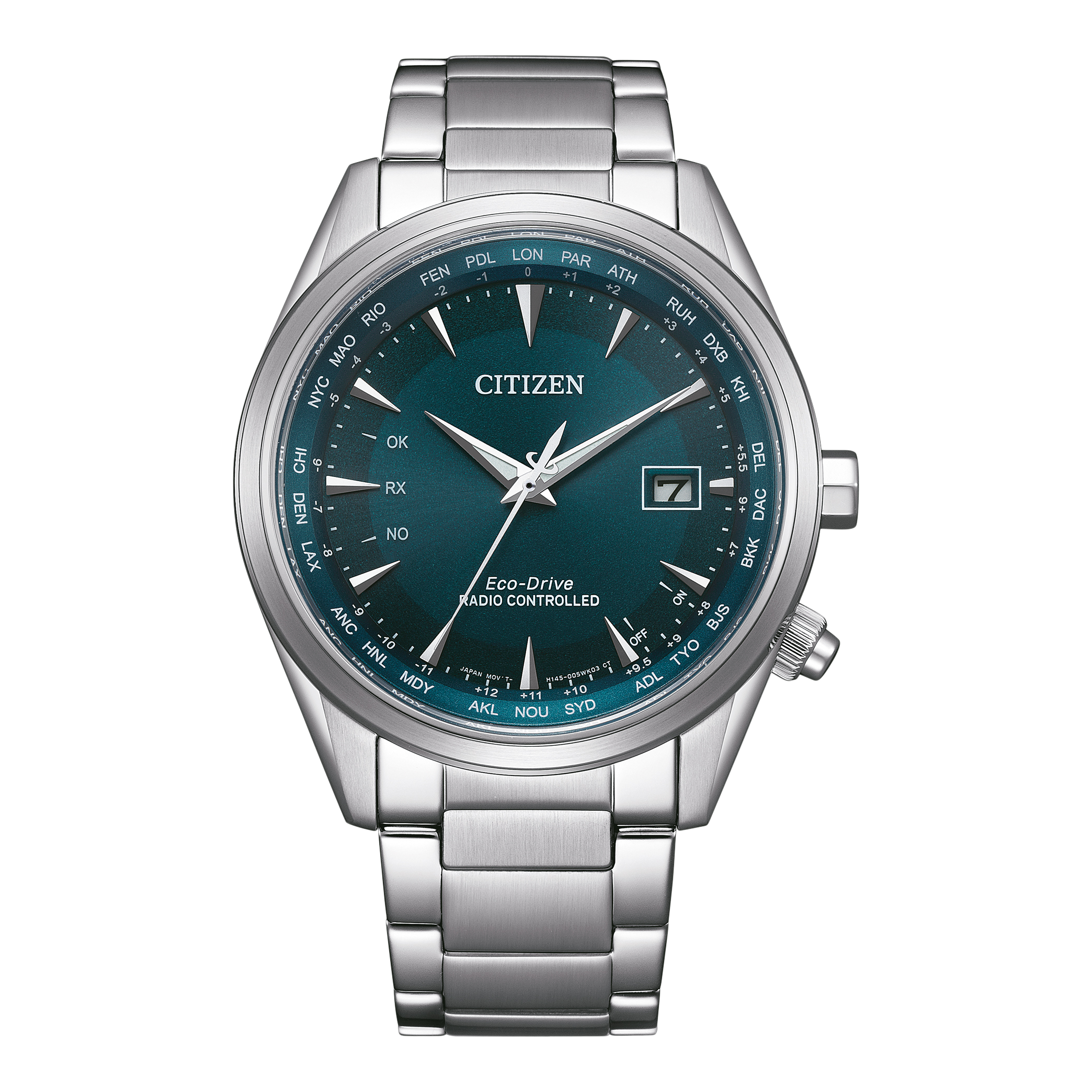 Citizen CB0270-87L นาฬิกาผู้ชาย Eco-Drive Perpetual World Time Men's Watch