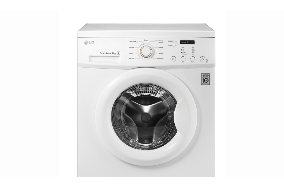 เครื่องซักผ้าฝาหน้าระบบ 6 Motion Direct Drive ความจุ ซัก 7 กก. F1207NMCW