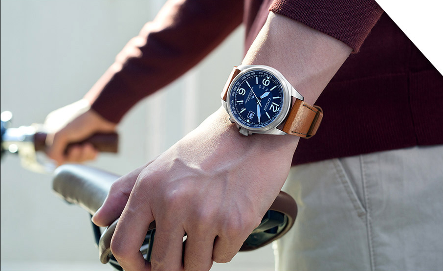 Citizen CB0170-14L นาฬิกาผู้ชาย Eco-Drive Radio Controlled Perpetual Men's Watch