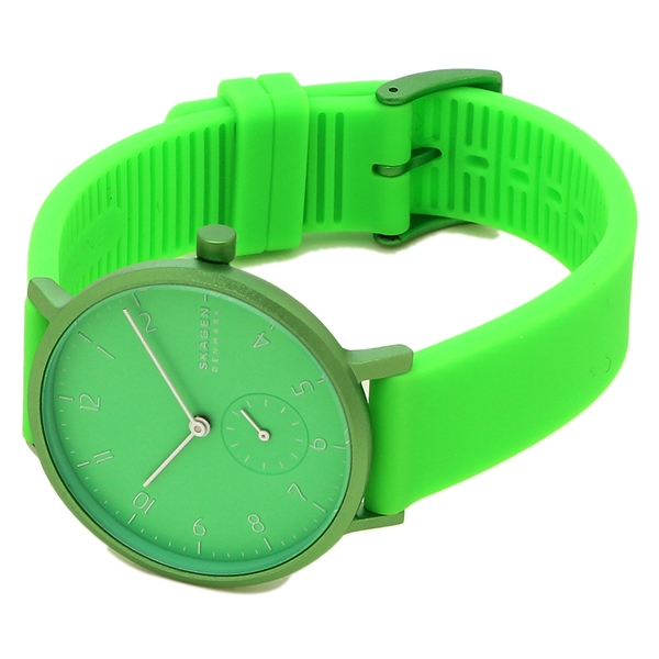Skagen SKW2819 นาฬิกาผู้หญิง Aaren Kulor Neon Green Silicone Quartz Women's Watch