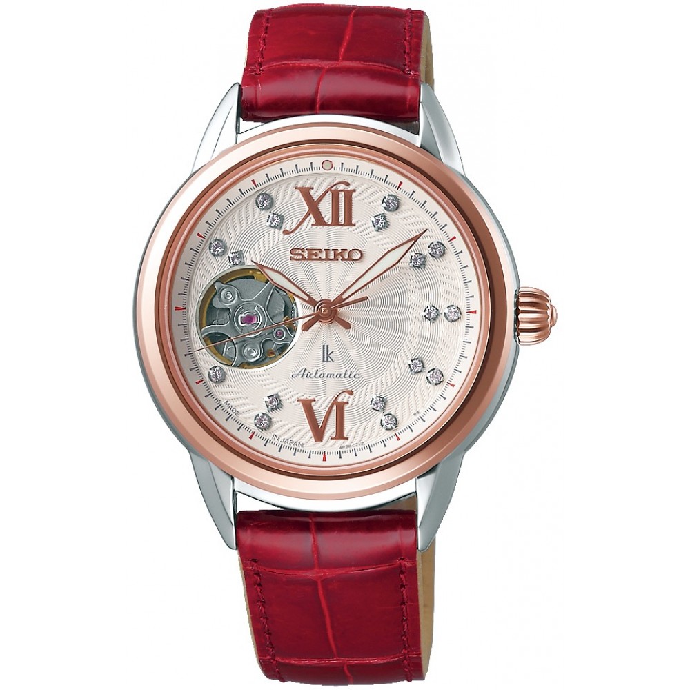 Seiko SSVM056 นาฬิกาผู้หญิง Lukia Mechanical Automatic Crocodile Women's Watch