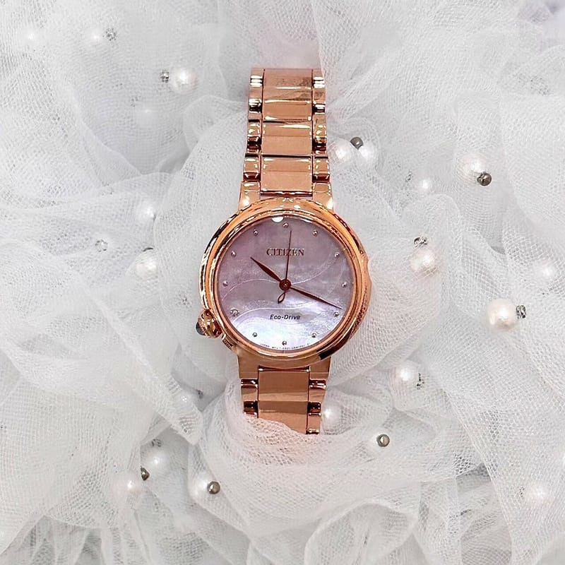 Citizen EM0917-81Y นาฬิกาผู้หญิง Eco-Drive Citizen L Rose Gold Women's Watch