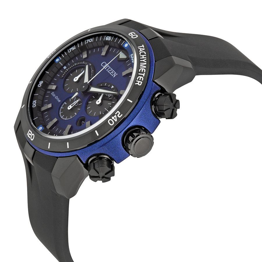 Citizen CA4155-12L นาฬิกาผู้ชาย Eco-Drive Ecosphere Chronograph Blue Dial Men's Watch