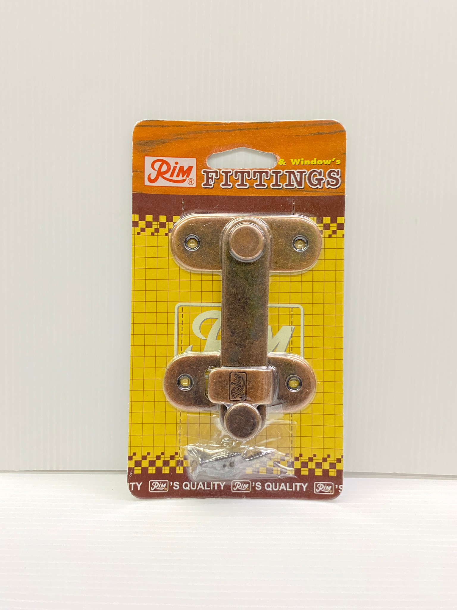 RIM กลอนสับ ขอสับ 4นิ้ว รมดำทองแดง #3966-AC